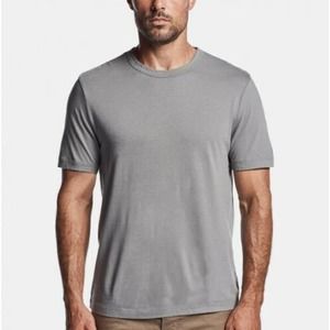 James Perse Men's MLJ3311 Short Sleeve Crew Neck Tee T-Shirt in Light Gray